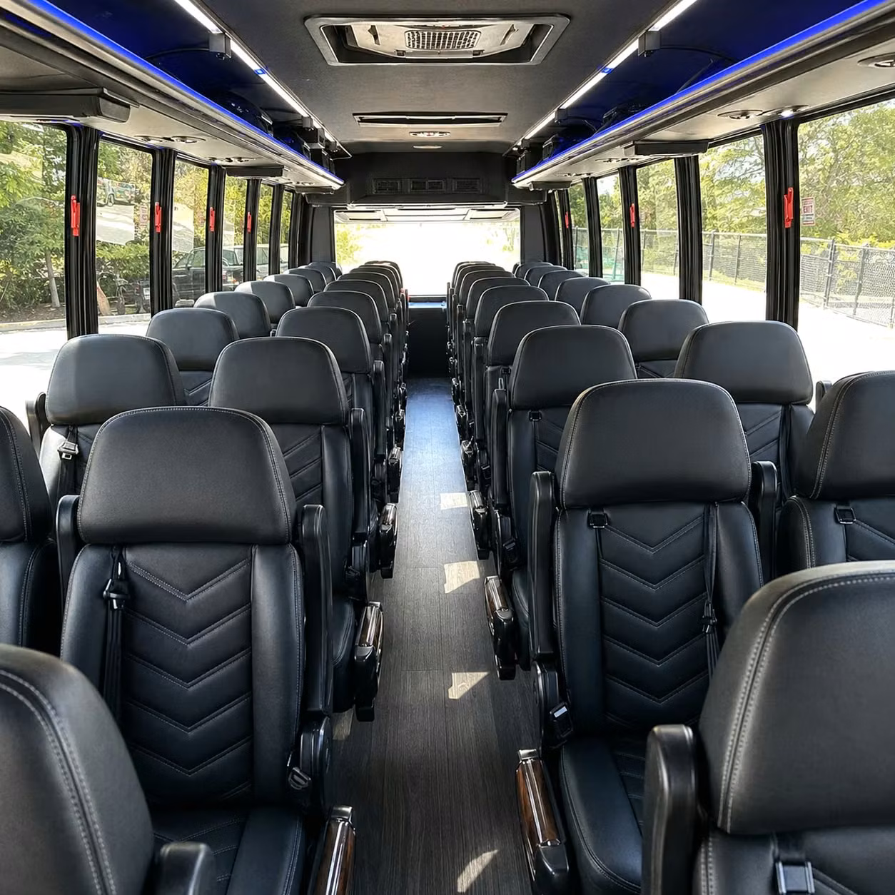 28 passenger minibus inside